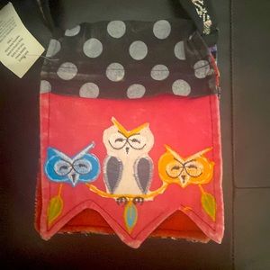 Handmade cotton shoulder bag made by Nepalese women NWT